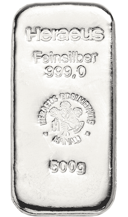500g Argent Lingot