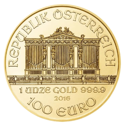 Pièce d'or Wiener Philharmoniker - 100 EURO Valeur nominale