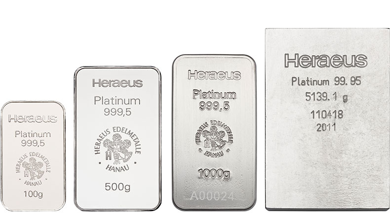 Épargnez en barres de platine